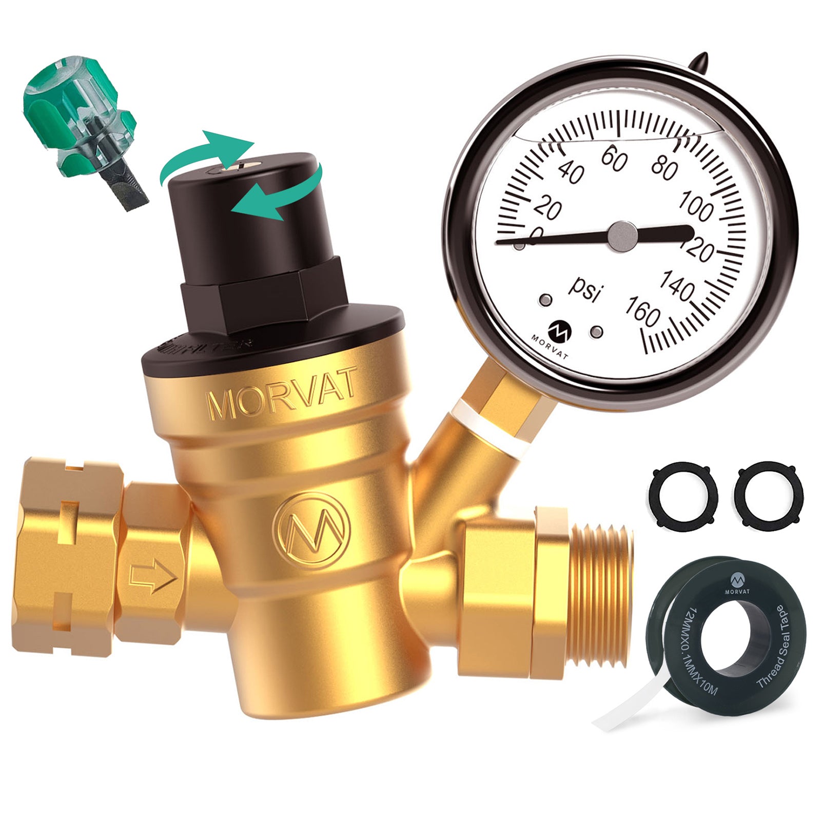 Pressure Relief Valve No Hot Water Pressure In Rv Brass/Nickel