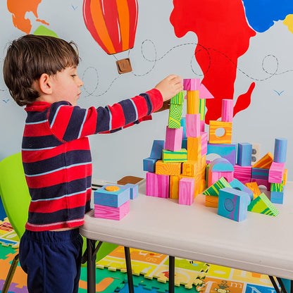 Colorful Soft EVA Foam Building Blocks for Children, Non Toxic & BPA Free