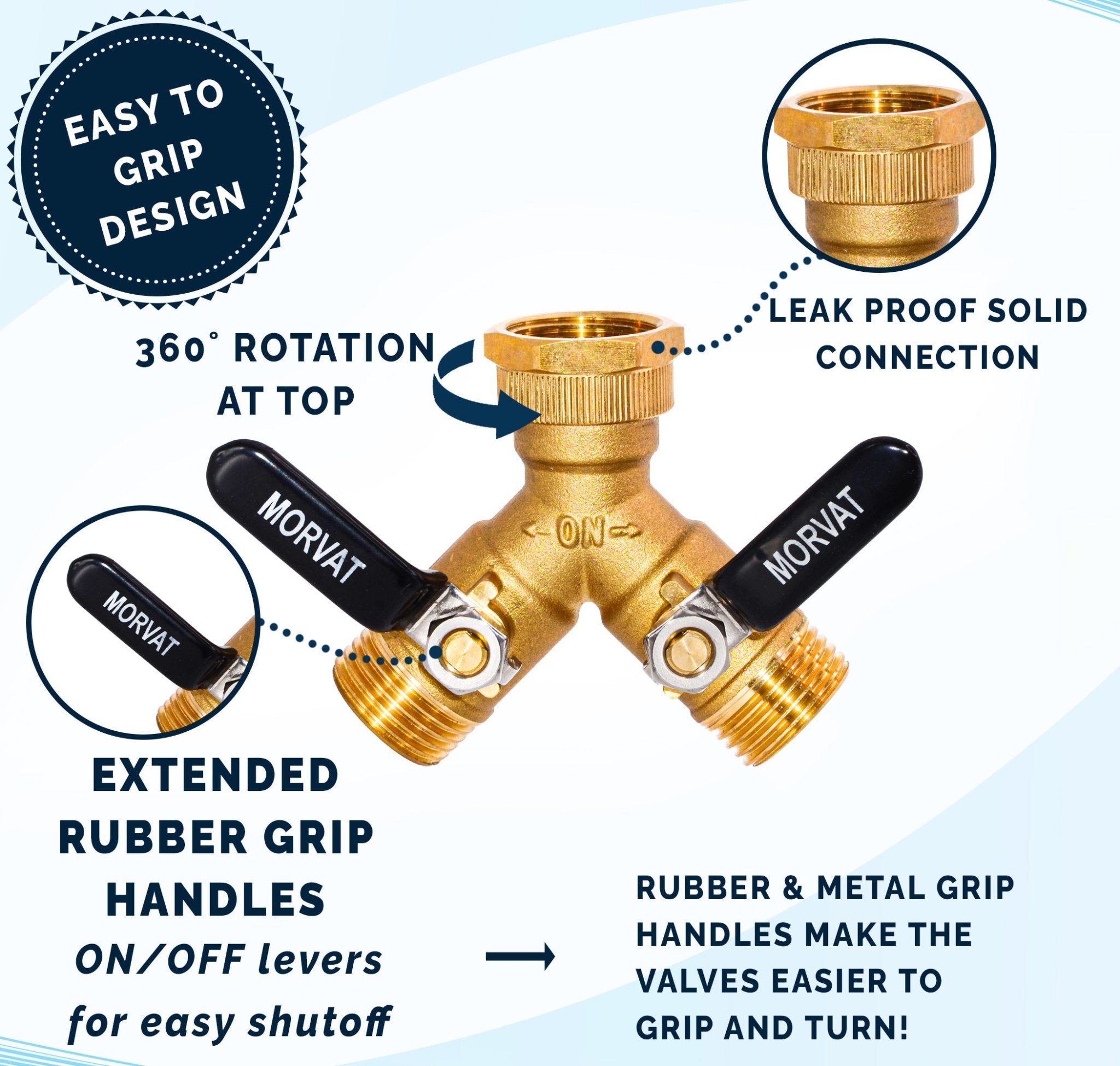 Morvat Garden Hose Splitter - Thumbnail 5