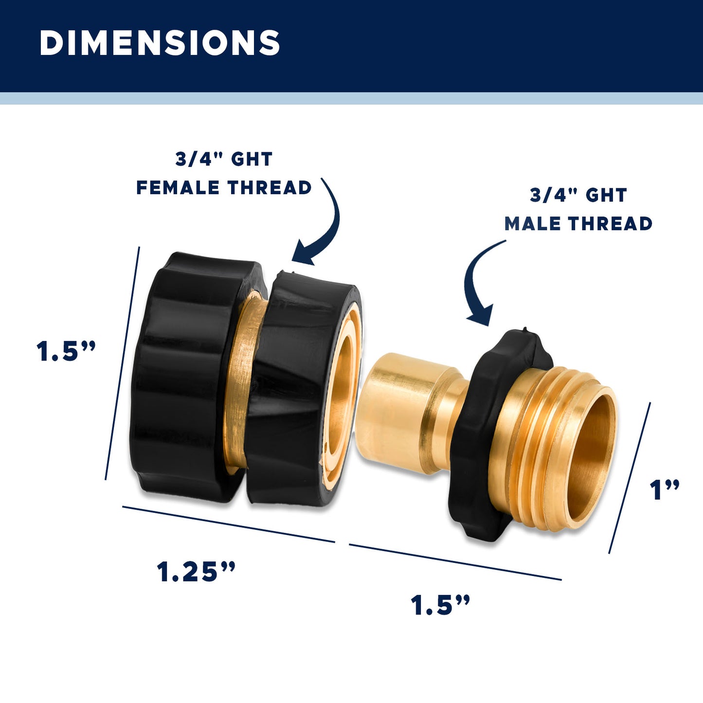 
                  
                    Brass/Rubber Quick Connect Garden Hose Fittings for Accessory Connections
                  
                