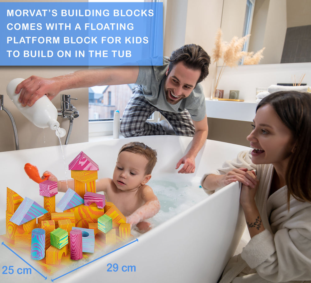 
                  
                    Juego de bloques de construcción de espuma EVA suave colorido Morvat para niños, no tóxico y sin BPA
                  
                