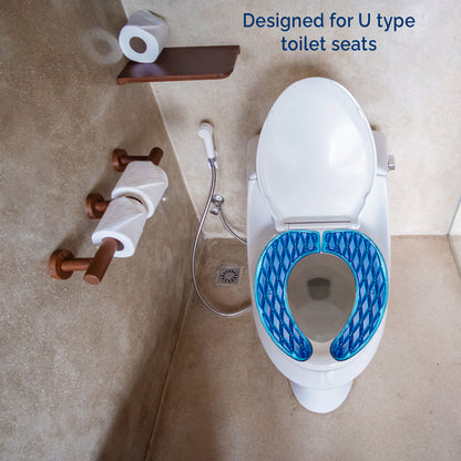 Washable Adhesive Gel Toilet Seat Cover