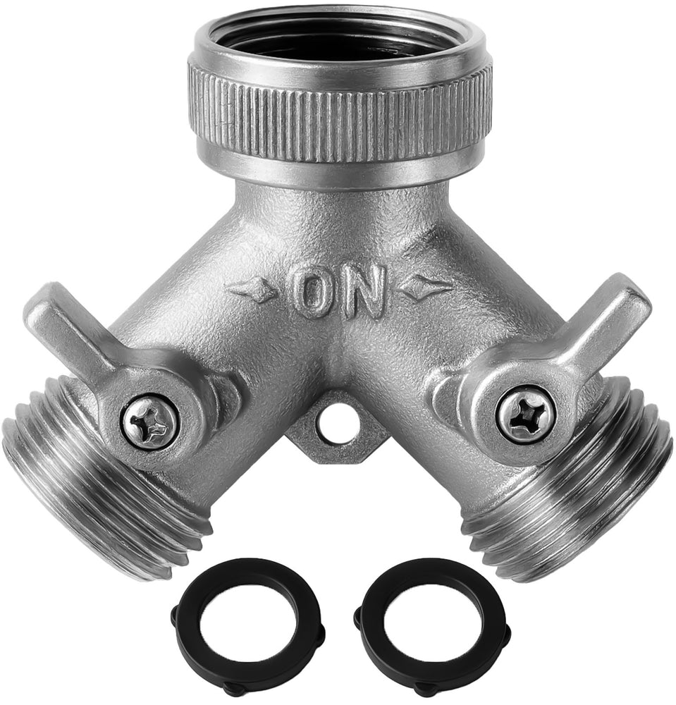 
                  
                    Morvat Heavy Duty Hexagonal Brass 2 Way Garden Hose Y Splitter
                  
                