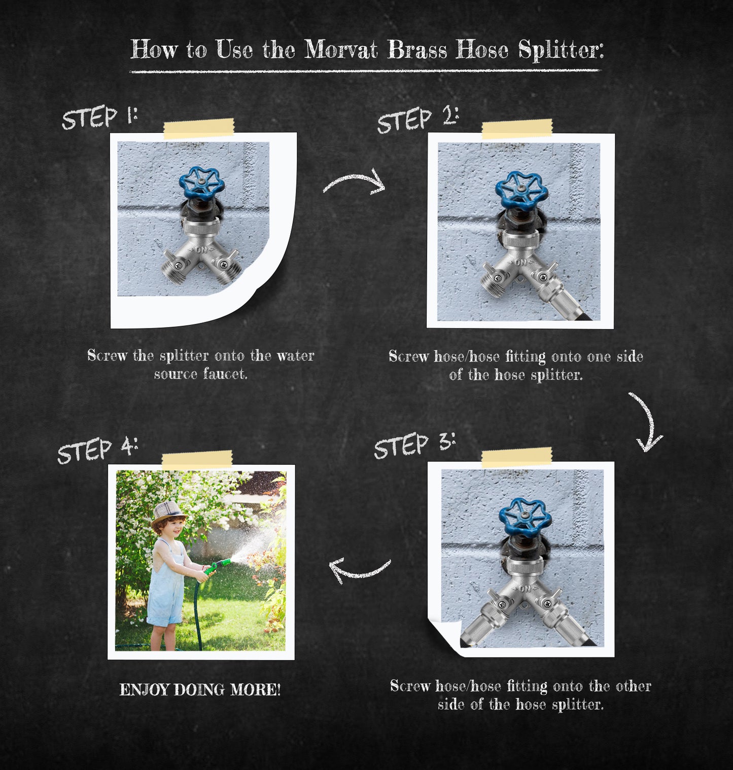 
                  
                    Morvat Heavy Duty Hexagonal Brass 2 Way Garden Hose Y Splitter
                  
                