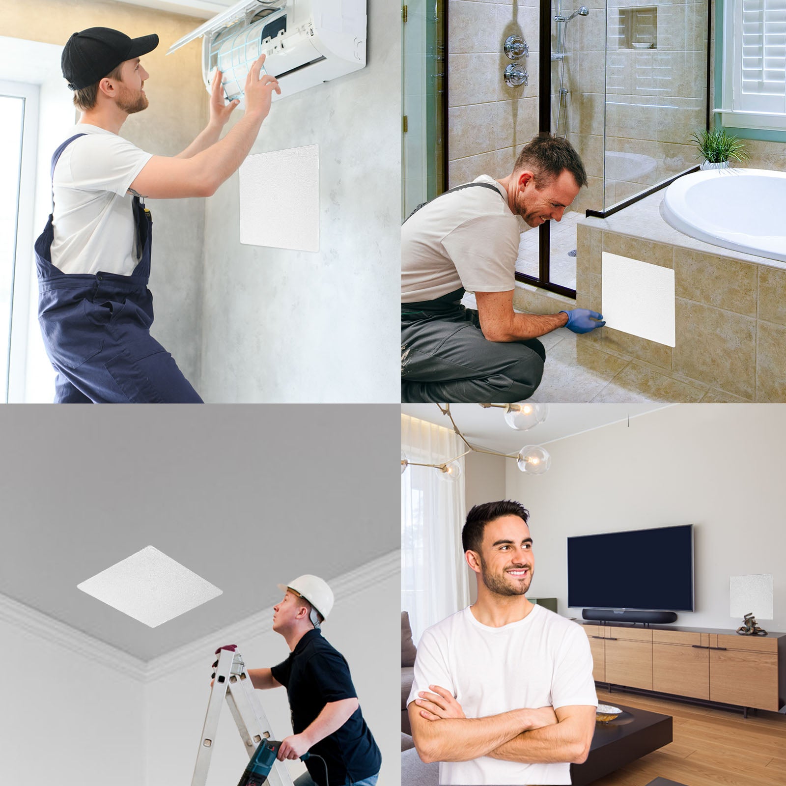 Drywall Adjustable Spring Access Panel for Wires, Pipes | Morvat