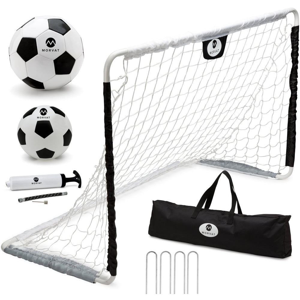 Morvat Soccer Goal Net Set para niños, niñas y niños, interior y exterior