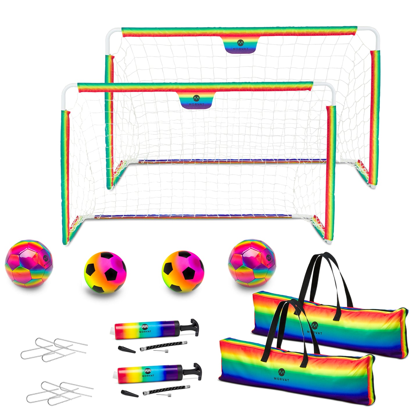 
                  
                    Rainbow Soccer Goal Net Set for Kids
                  
                