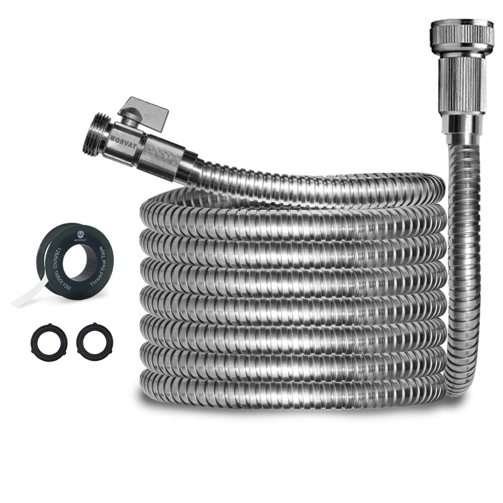 
                  
                    Morvat Premium Stainless Steel Garden Hose with ON/OFF Valve
                  
                