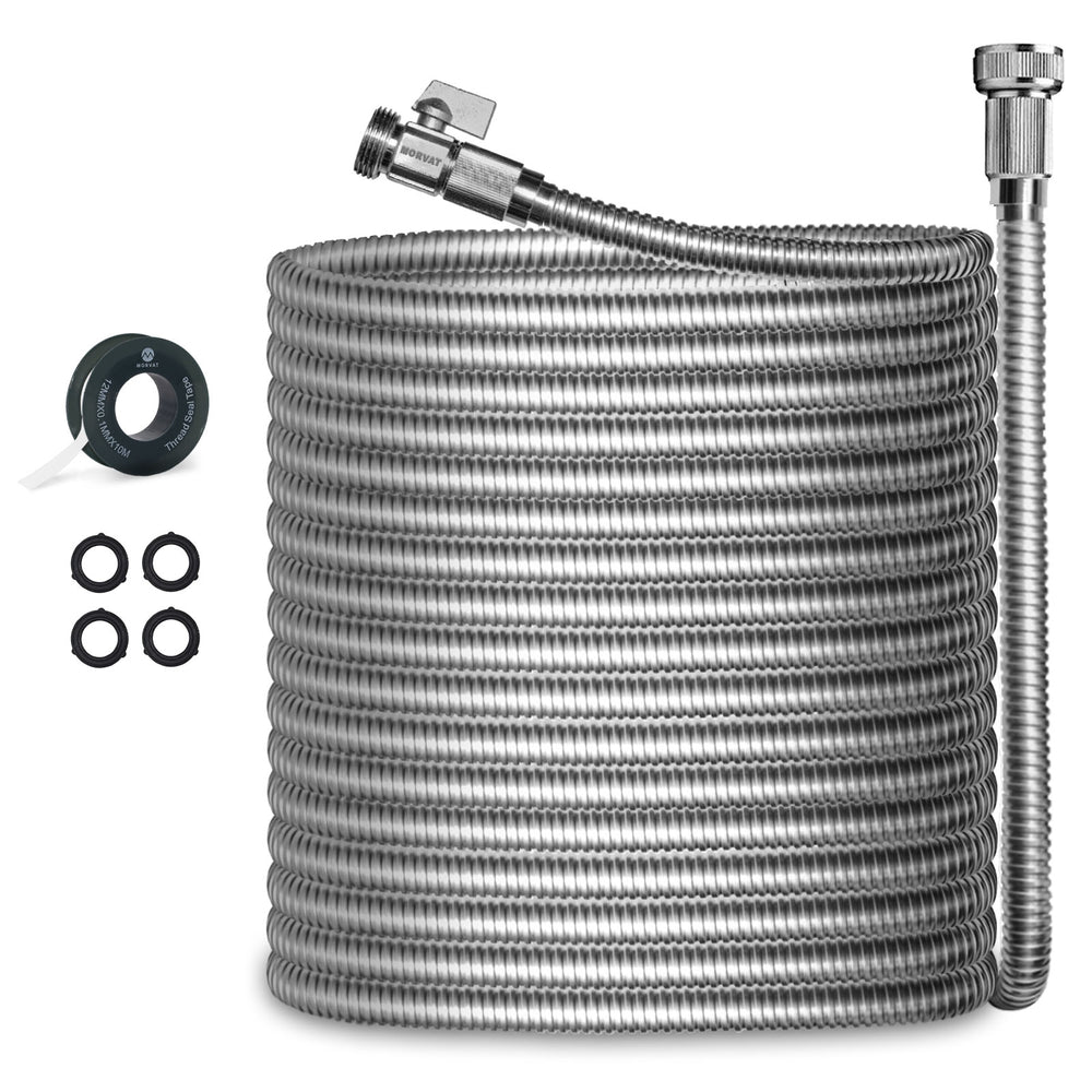 
                  
                    Morvat Premium Stainless Steel Garden Hose with ON/OFF Valve
                  
                