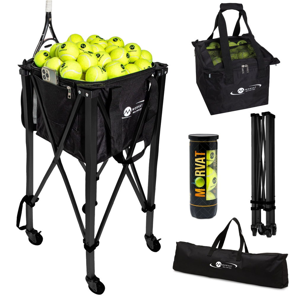 Carrito para pelotas de tenis profesional de servicio pesado