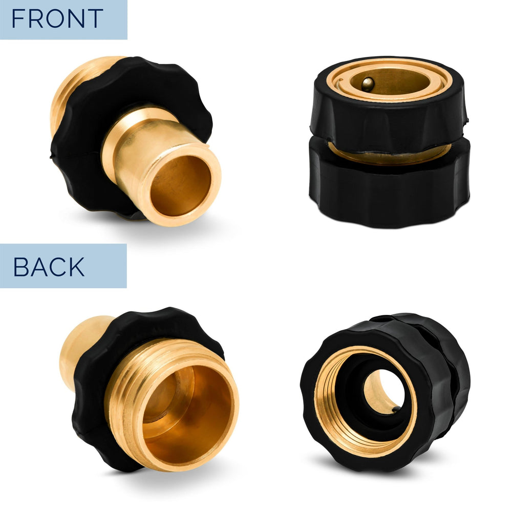 
                  
                    Brass/Rubber Quick Connect Garden Hose Fittings for Accessory Connections
                  
                