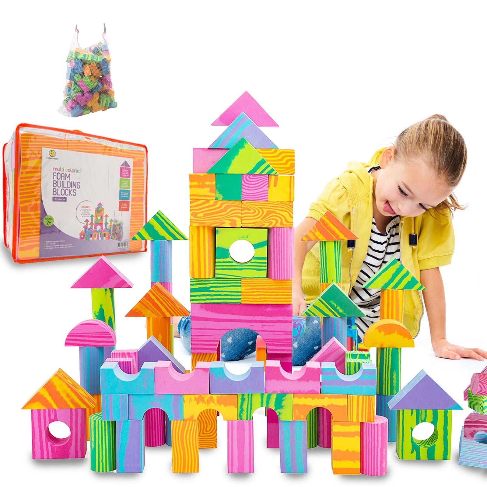 Multi Colored Foam Building Blocks Morvat