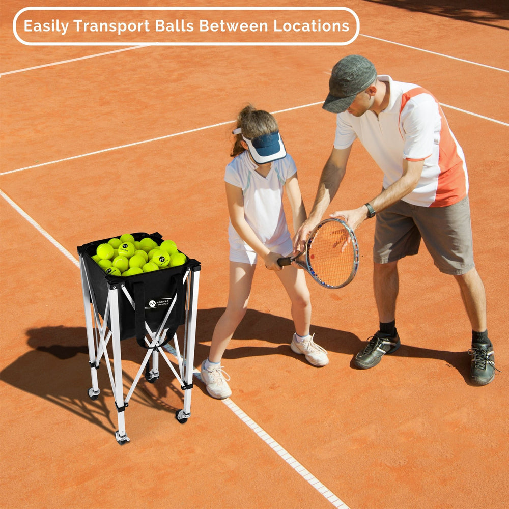 
                  
                    Morvat Heavy-Duty 165 Tennis Ball Cart with Bag, 3 Balls & Carry Bag
                  
                