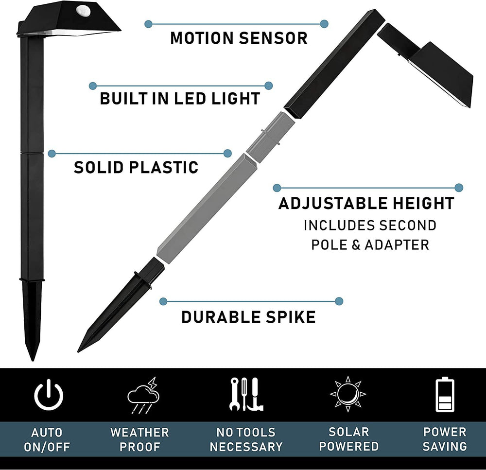 
                  
                    Morvat LED Motion Sensor Outdoor Pathway Solar Lights, 4 pack
                  
                