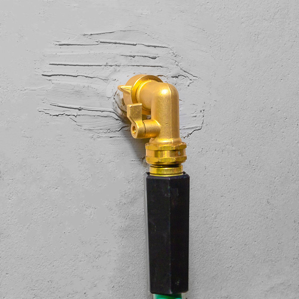 
                  
                    Conector de codo de manguera de latón macizo Conector de 45/90 grados con válvula de cierre de encendido/apagado
                  
                